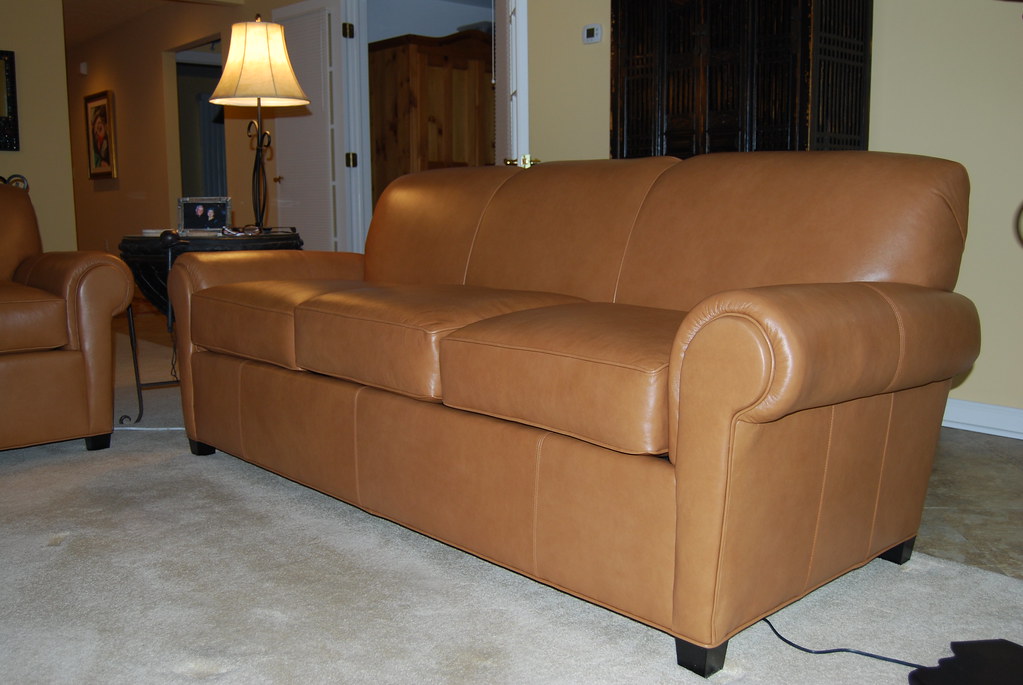 Leather Norwalk Portland Sofa 86"L Tight back style sofa B… Flickr