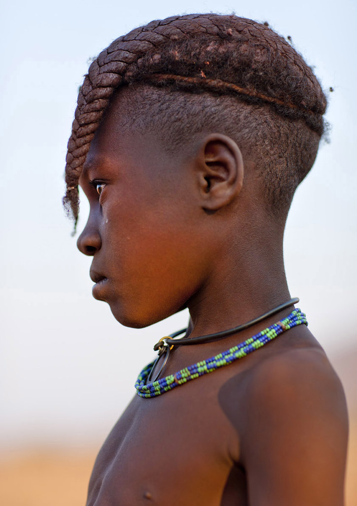 Himba Girl, Okapale Area, Namibia Himba women are famous f… Flickr