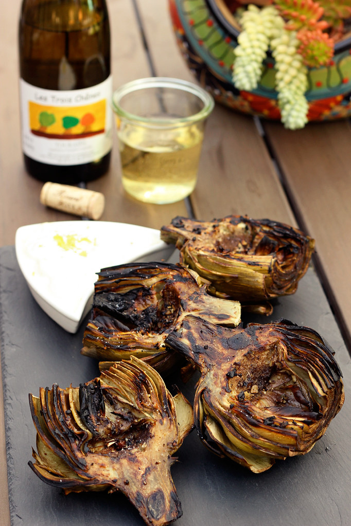 Grilled Marinated Artichokes with Wine Pairing from BestWi… Flickr