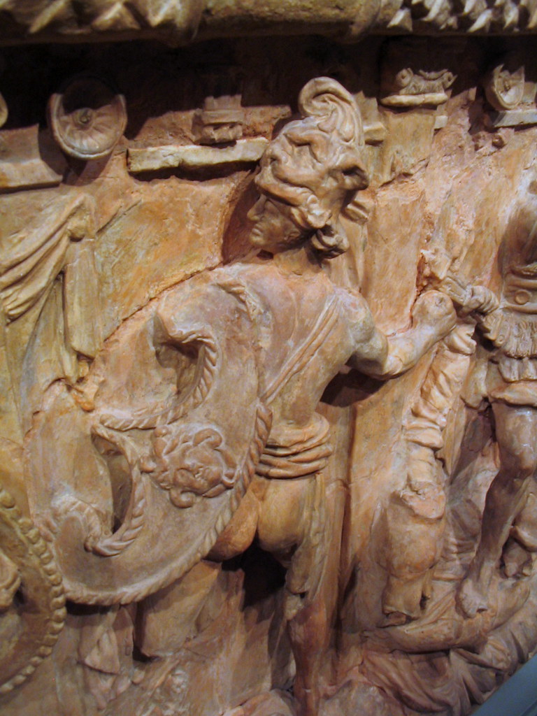 Etruscan urn barbarian warrior Terracotta Mid2nd c. BCE … Flickr