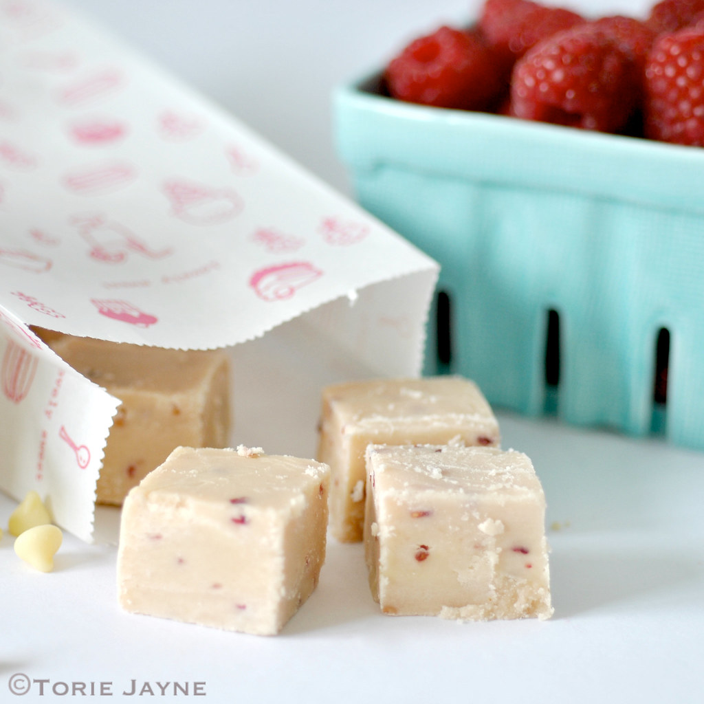 raspberry & white chocolate fudge Recipes Blogged at Torie… Flickr