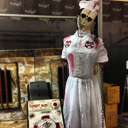 Convulsing Nurse is cool at SpiritHalloween so much fun… Flickr