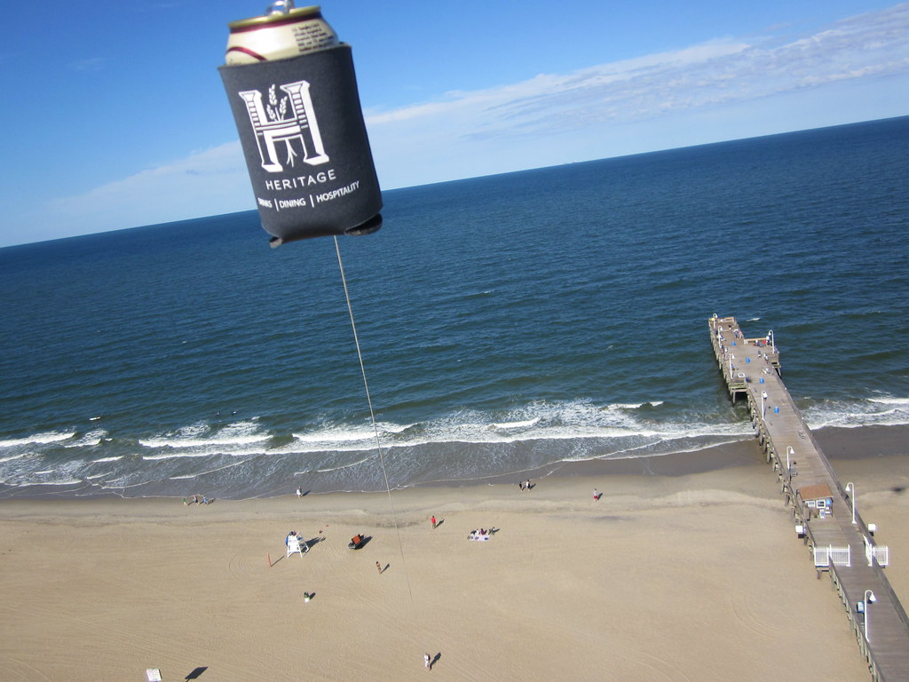 The Heritage Koozie high above Sandbridge Beach, Virginia Flickr