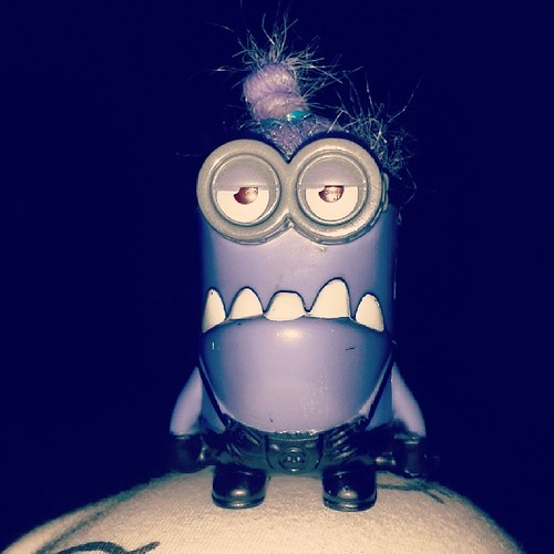 purple minion crazy hair bridelenaj Flickr