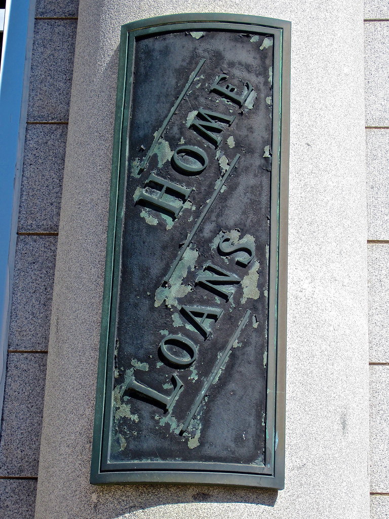 Home Loans, Wheeling, WV Plaque on column outside of a for… Flickr