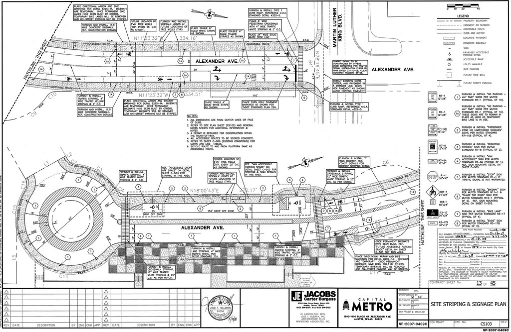 Site Striping & Signage Plan CMTA in Austin, TX a photo on Flickriver