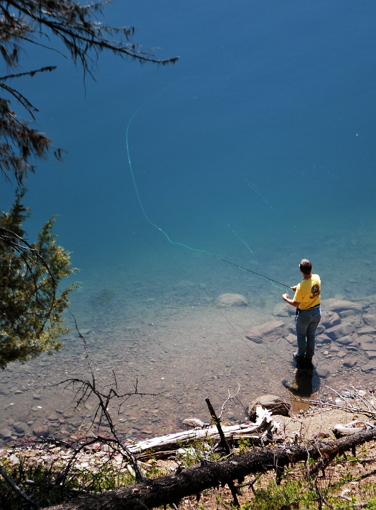 Fishing at Holland Lake Holland Lake is sits at the base o… Flickr