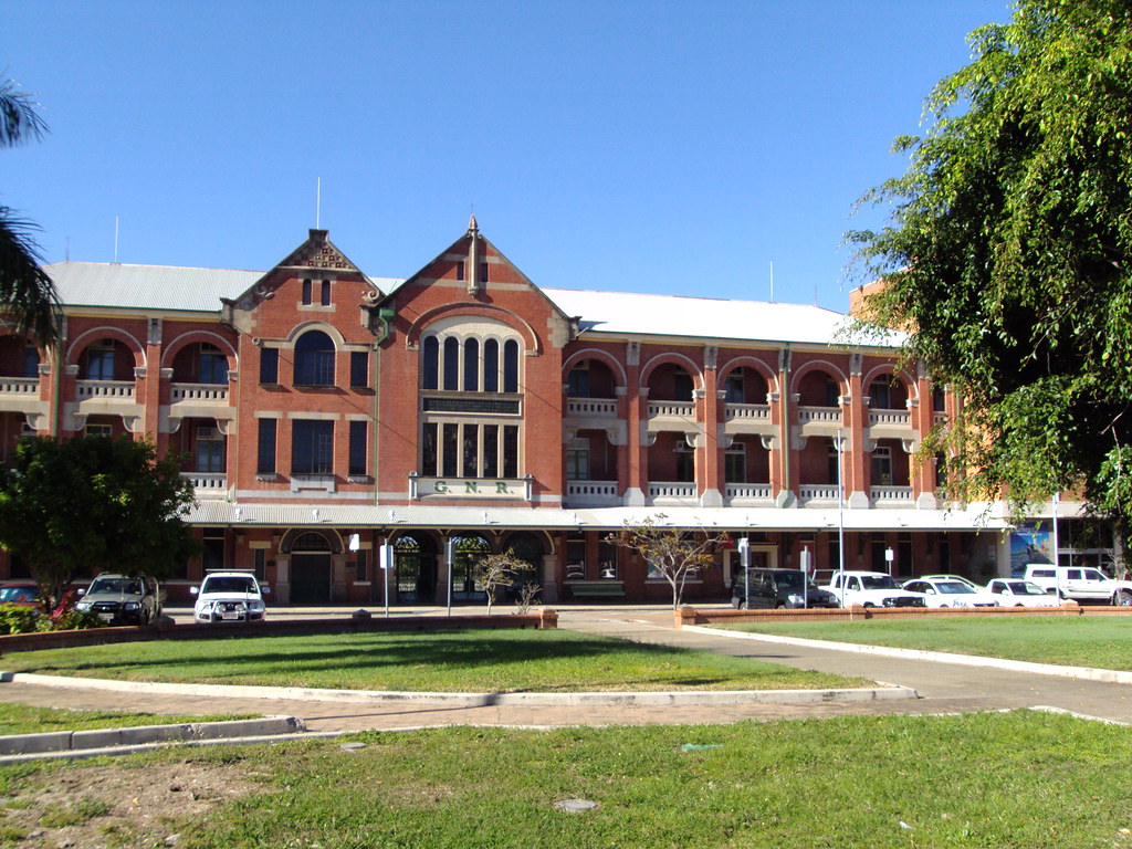 The old railway station in Townsville now used as the rail… Flickr
