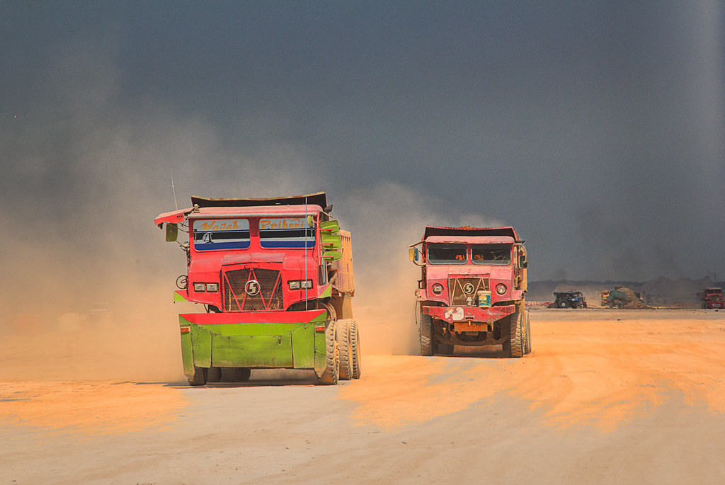 Lori Hantu These trucks are called Lori Hantu (Ghost