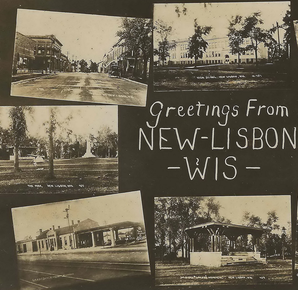 US WI New Lisbon WI Circa 1920 RPPC The Milwaukee RR Railr… Flickr