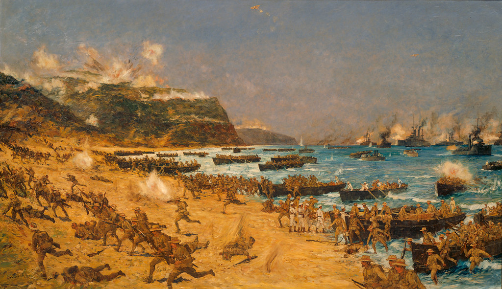 Landing at Gallipoli New Zealand troops were part of the A… Flickr