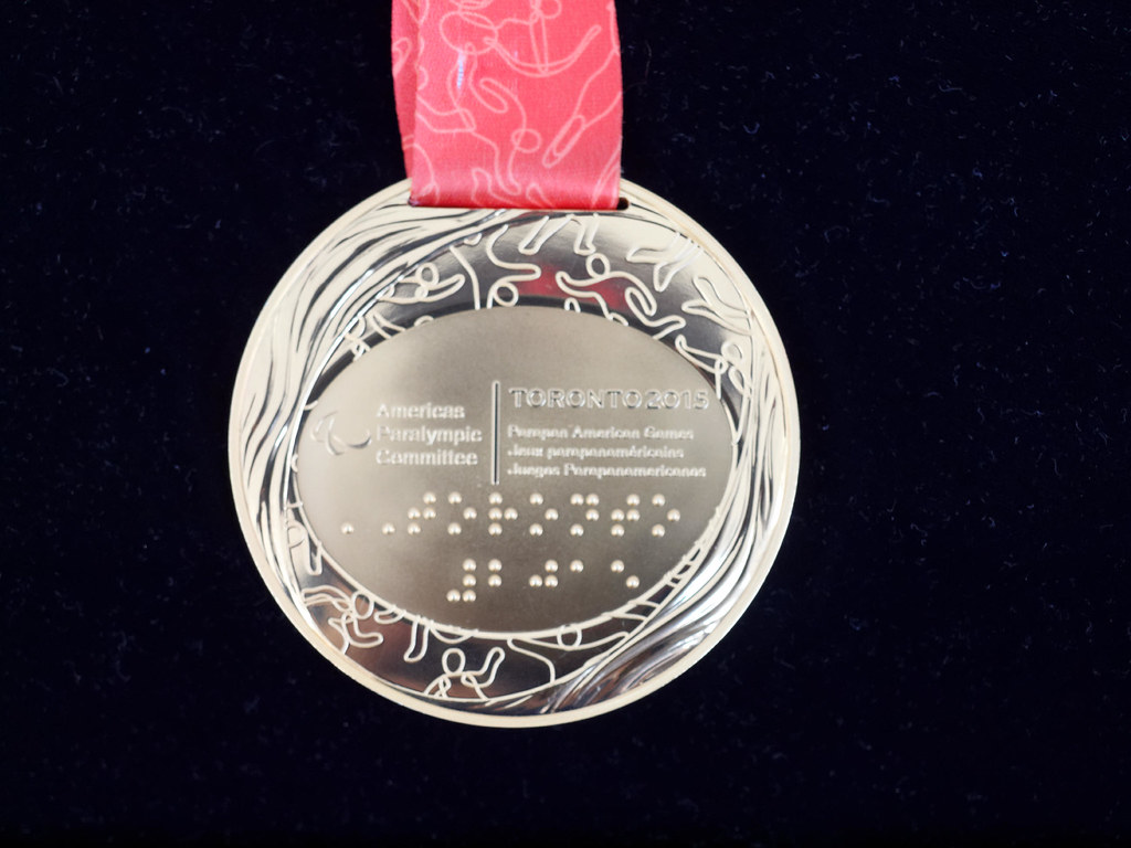 Back side of the Para Pan Am medals with braille OLYMPUS D… Flickr
