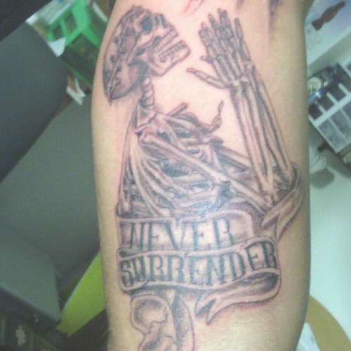praying skeleton tattoo BY ARTURO DELGADO 216 TATTOOS Flickr