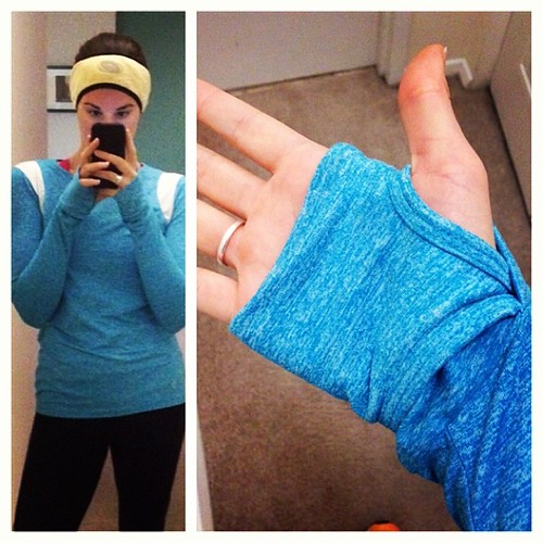 Running tops with thumb holes for the win! This is one of … Flickr