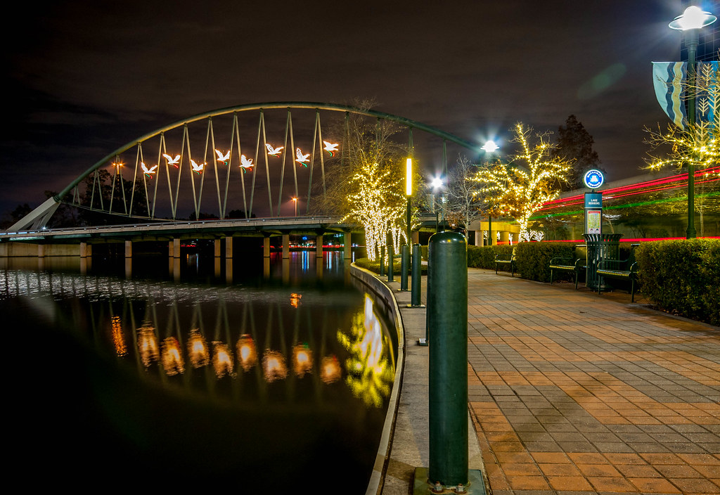 Anadarko Petroleum entrance bridge Woodlands, Texas Gary