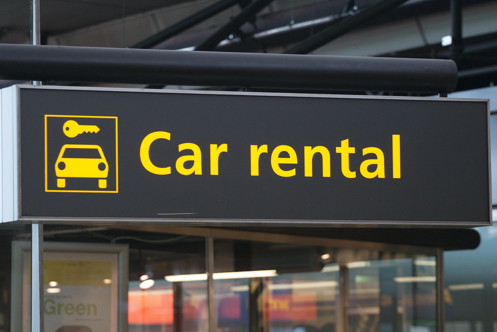 Car rental sign at a airport 蓁蓁 Loving Travel Flickr