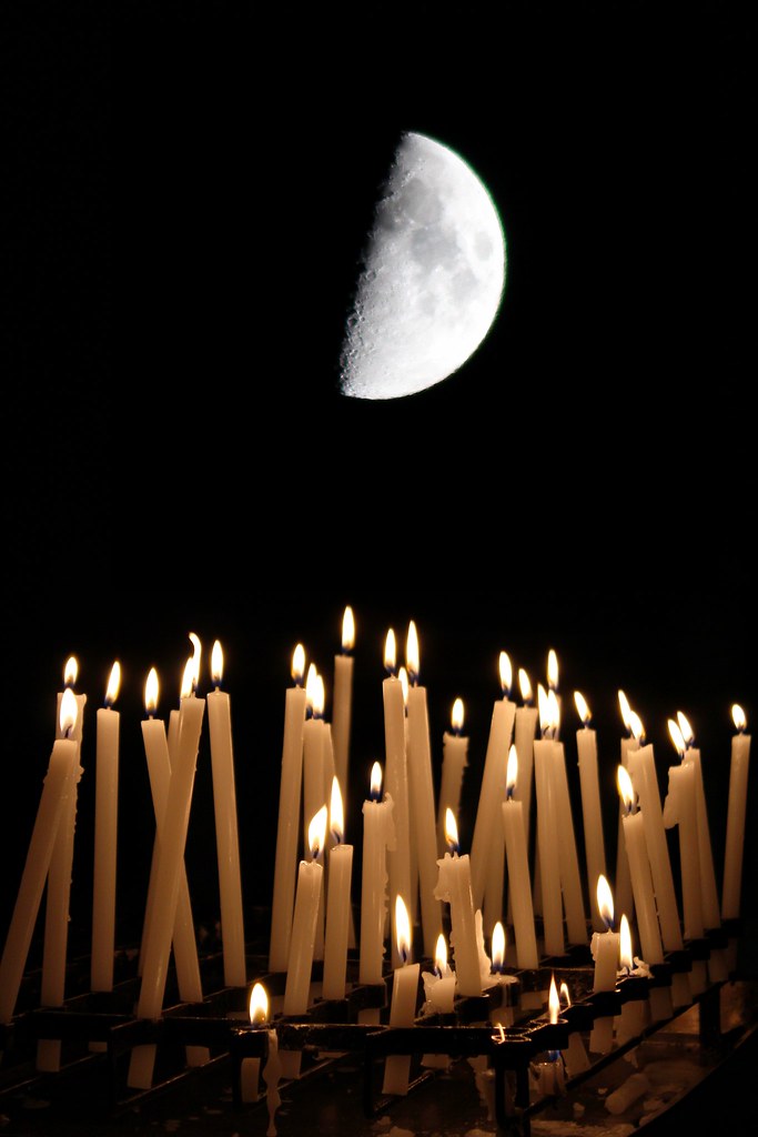 Cera la luna Candles moonlight Use without permission is i… Flickr