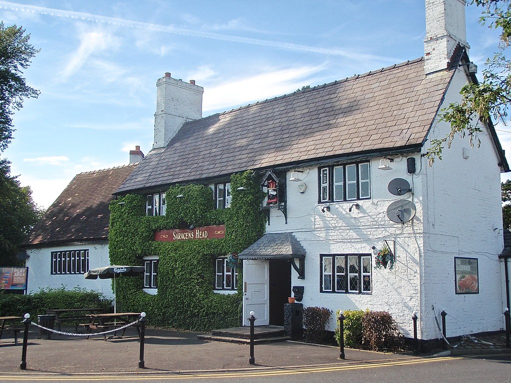 Saracens Head Warburton Paddock Lane. Pub sign Flickr