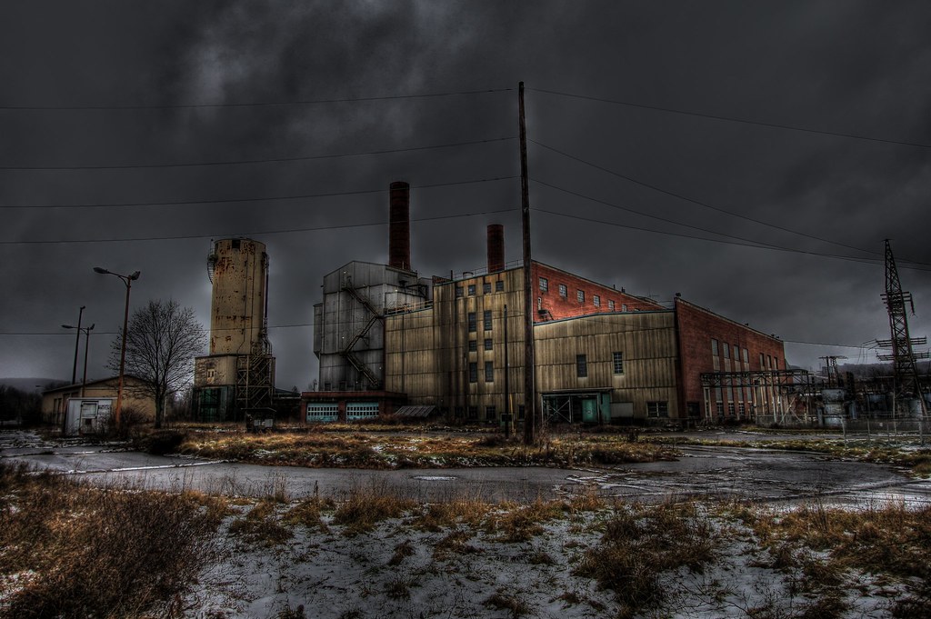POWER OUTAGE The old NYSEG power plant. Bainbridge,NY john w palmer