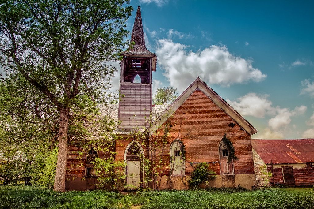 My Aching Soul An abandoned church in Oakdale, Nebraska si… Flickr