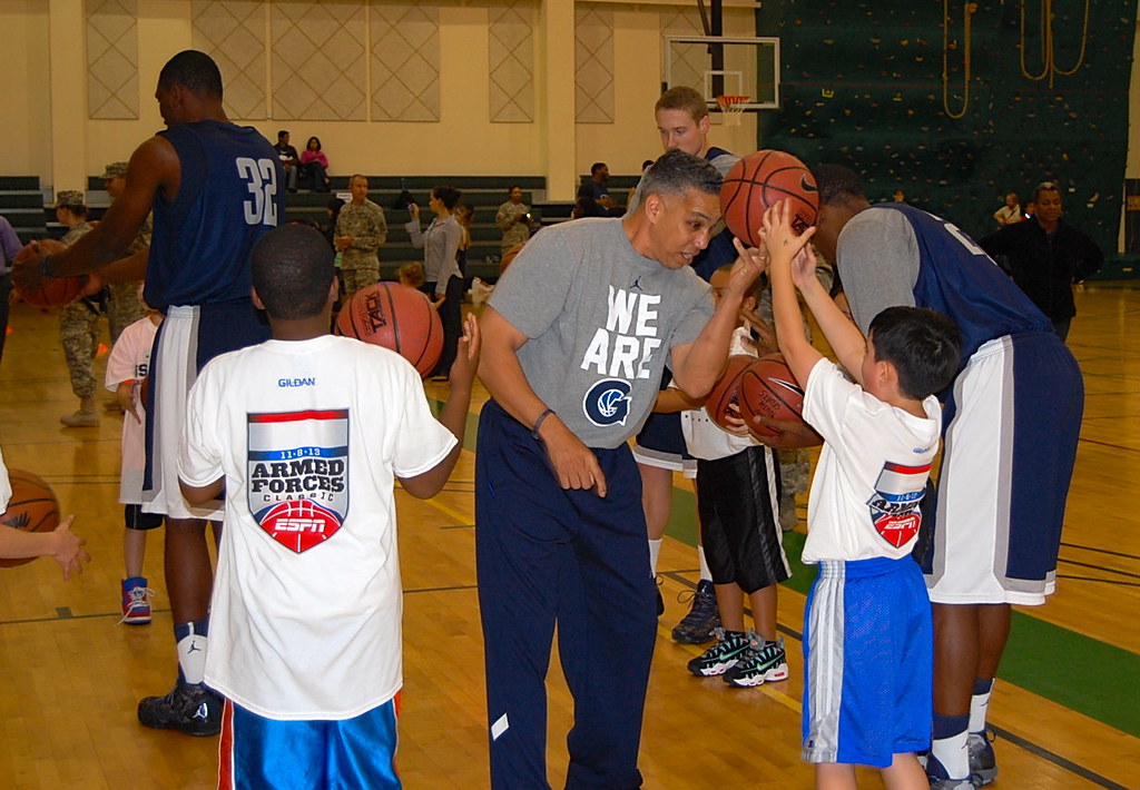 Youth Basketball Clinic with Hoyas U.S. Army … Flickr