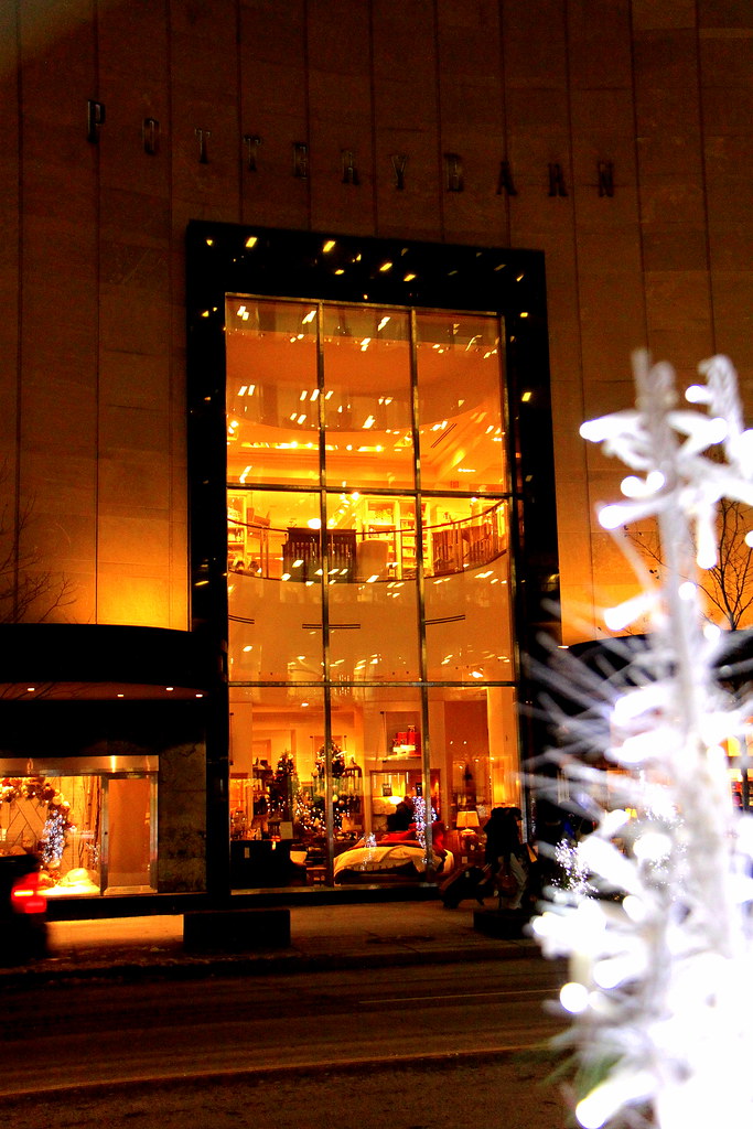 Downtown Toronto at Christmas Pottery Barn wyliepoon Flickr