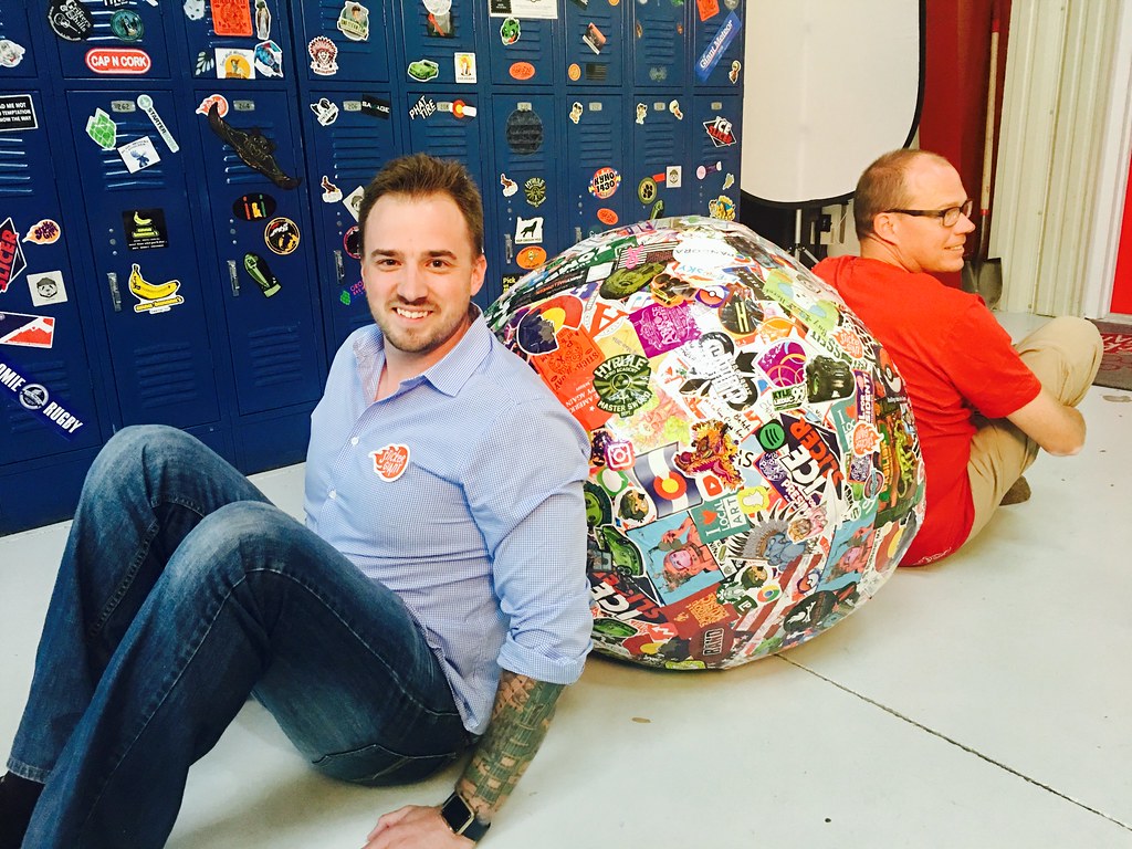 Saul the World's Largest Sticker Ball gets his photo shoot… Flickr