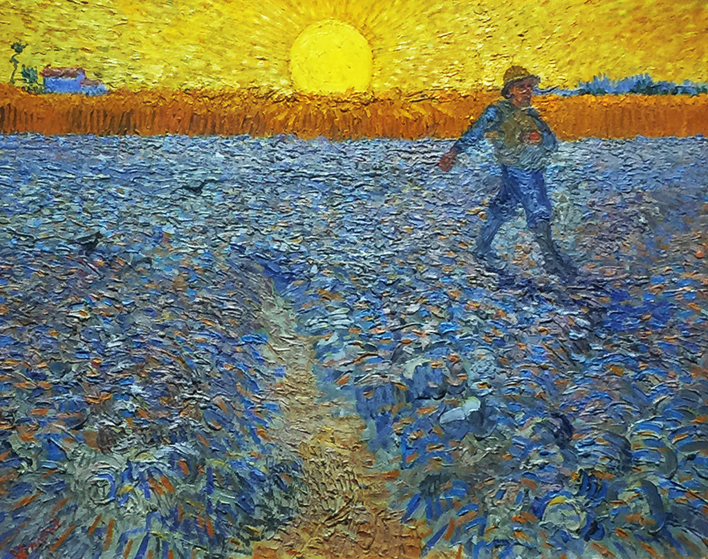 Vincent van Gogh, The Sower (Sower with Setting Sun), 1888… Flickr