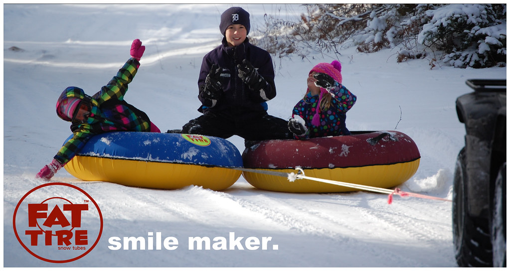 Tow behind quad snow tube fat tire snow tube Jon Snow Flickr