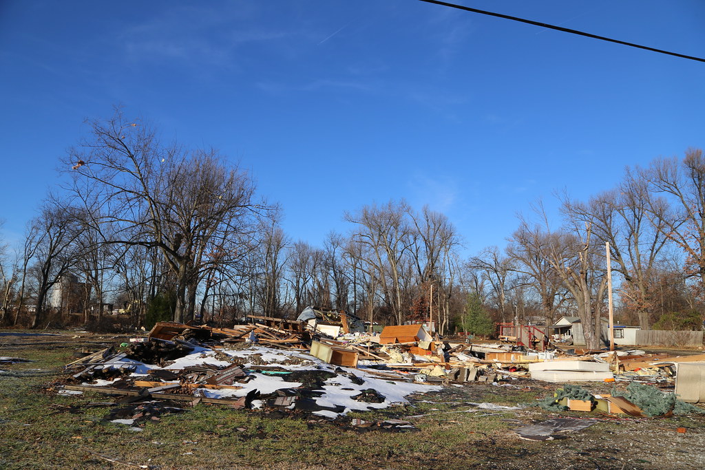 Brookport Illinois, Massac County IL Tornado damage. Bruce Wicks