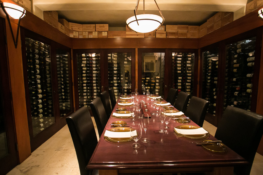 Private dining area downstairs with the wine cellar Flickr