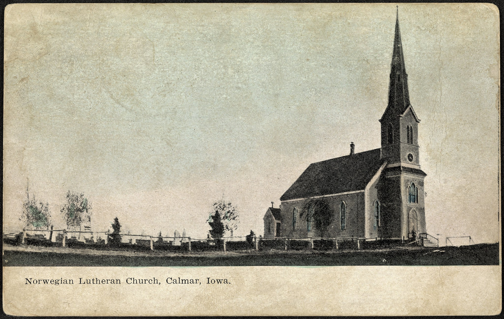 Norwegian Lutheran Church, Calmar, Iowa Dato / Date ca. 1… Flickr