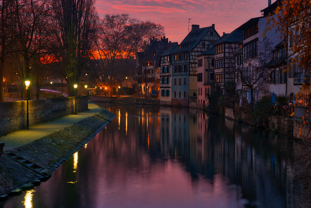 Strasbourg sunset Strasbourg, France if interested, you … Flickr