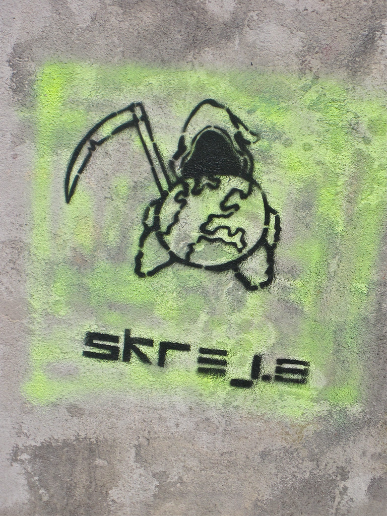 Stencil Art, Rome, Italy Stencil art on a wall in Rome, It… Flickr