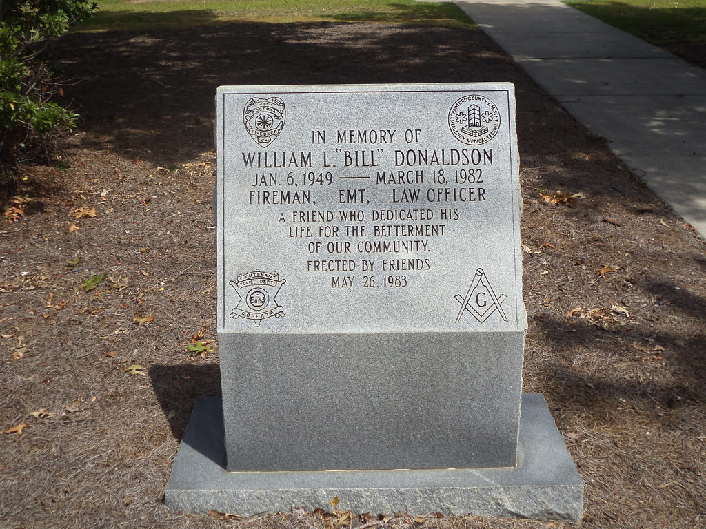 William L Donaldson marker in front of Roberta City Hall Flickr