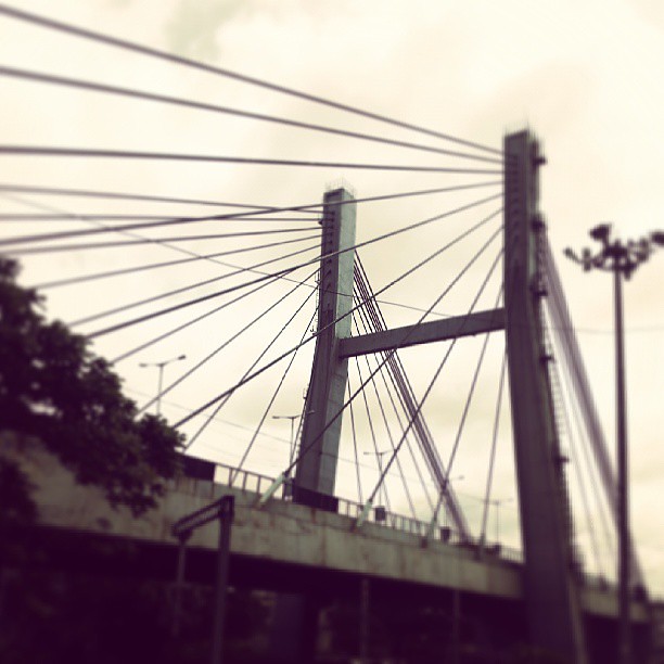 Bangalore at it's best. K R puram cable bridge. Srinivasan Rajappa Flickr
