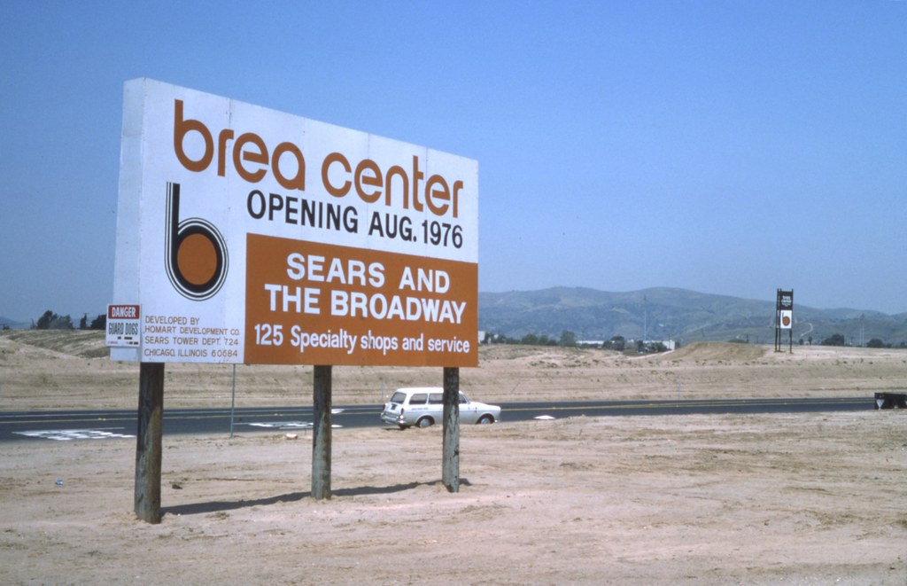 Brea Center coming soon, May 1975 There are no known copyr… Flickr