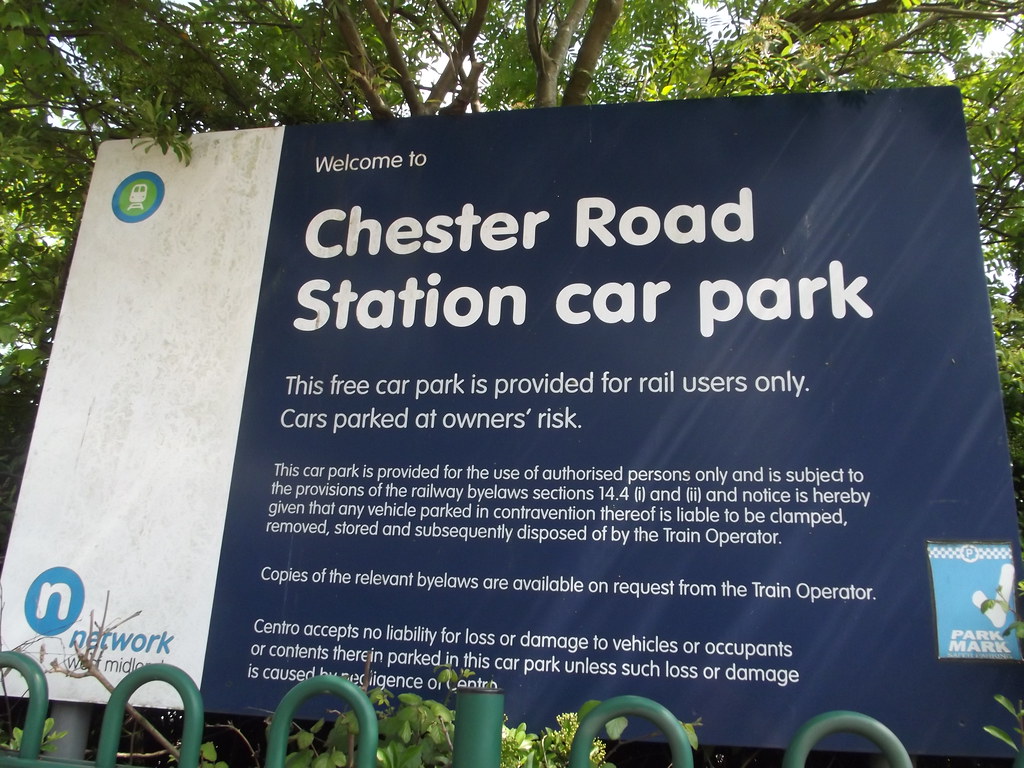 Chester Road Station Erdington car park sign A Chester… Flickr