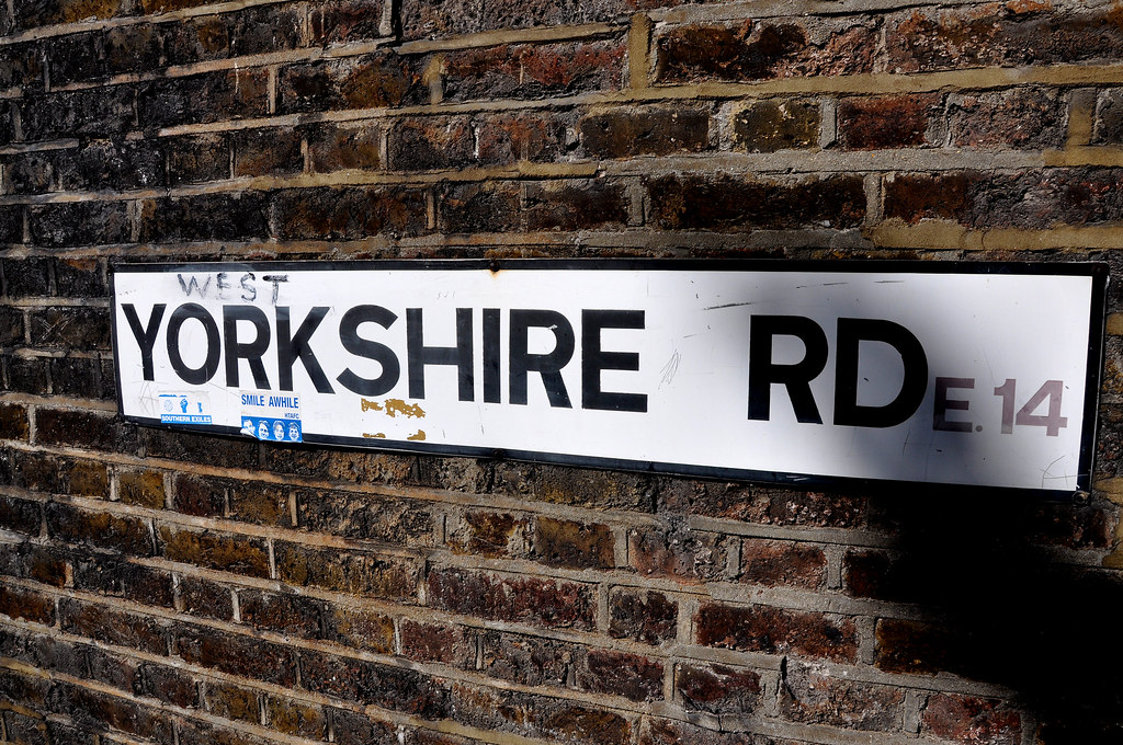 'West Yorkshire In London' Yorkshire Road, Limehouse E14. Flickr