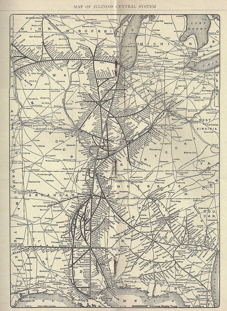 Illinois Central Railroad Map Illinois Central Railroad, System Map, 1940 | June 1, 1940 T… | Flickr