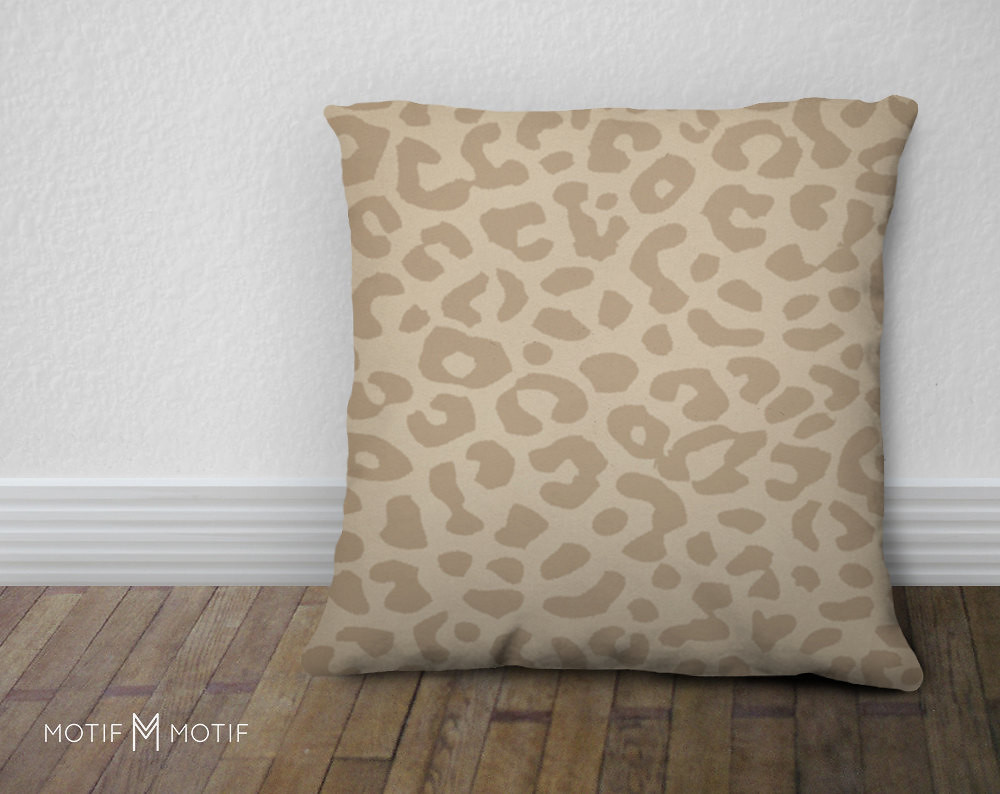 Tan and cream Leopard Print Pillow Cover Animal Print Ac… Flickr