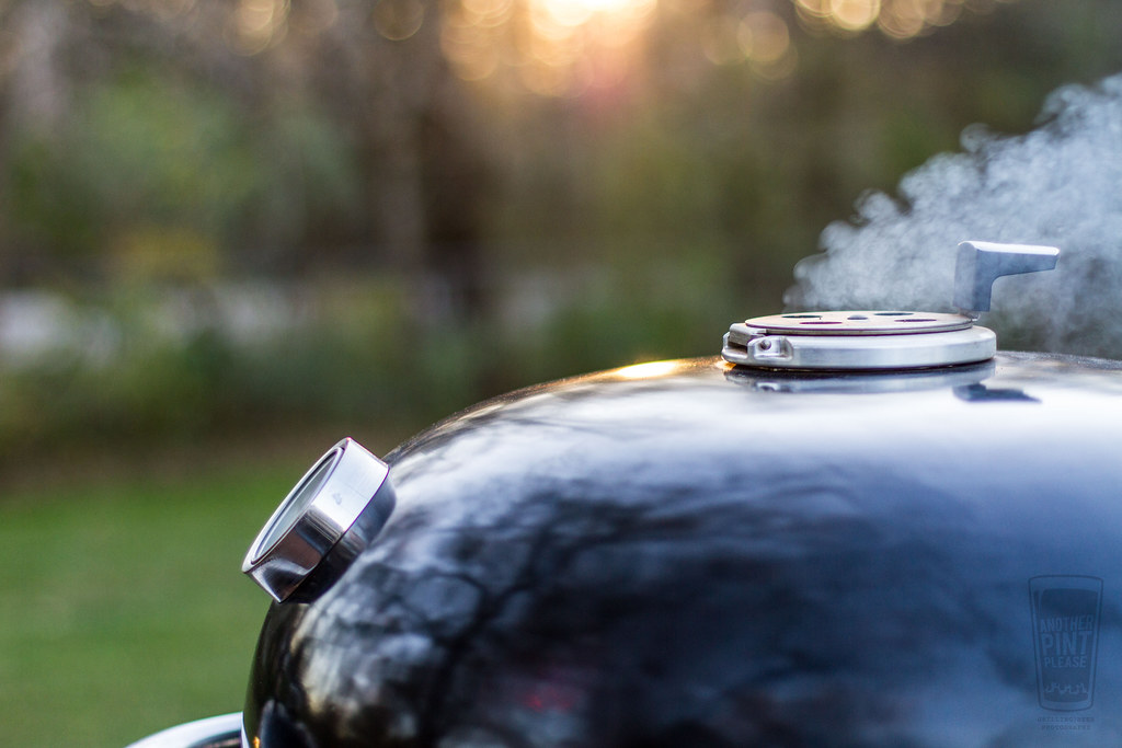 Smoke from the Weber Summit Charcoal Grill Mike Flickr