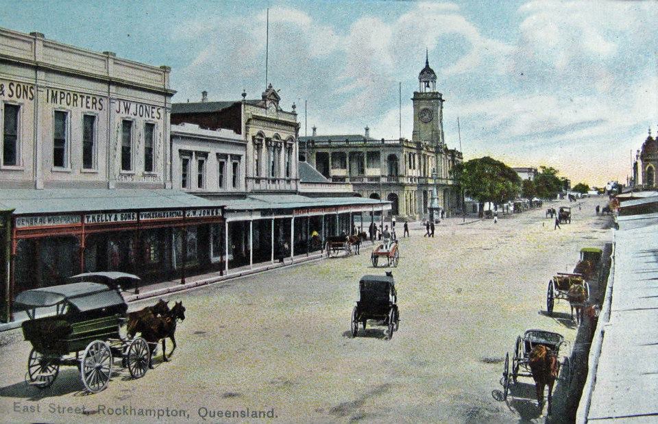East Street, Rockhampton circa 1910 Aussiemobs Flickr