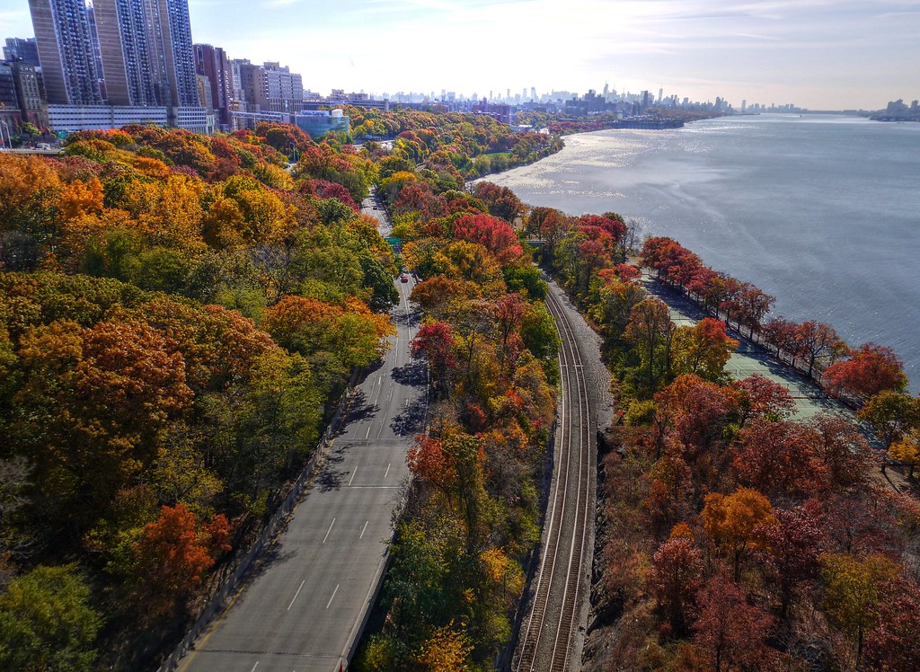 Autumn Manhattan NYC as seen from the Washington Br… Flickr