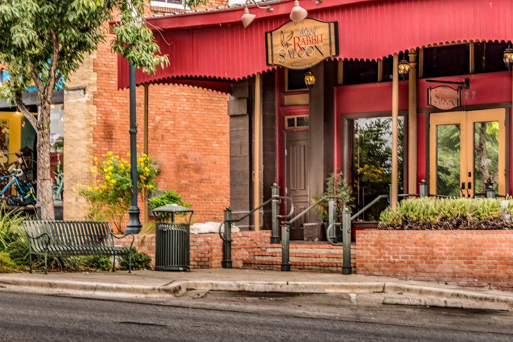 Happy Bench Monday Black Rabbit Saloon in San Marcos, Texa… Flickr