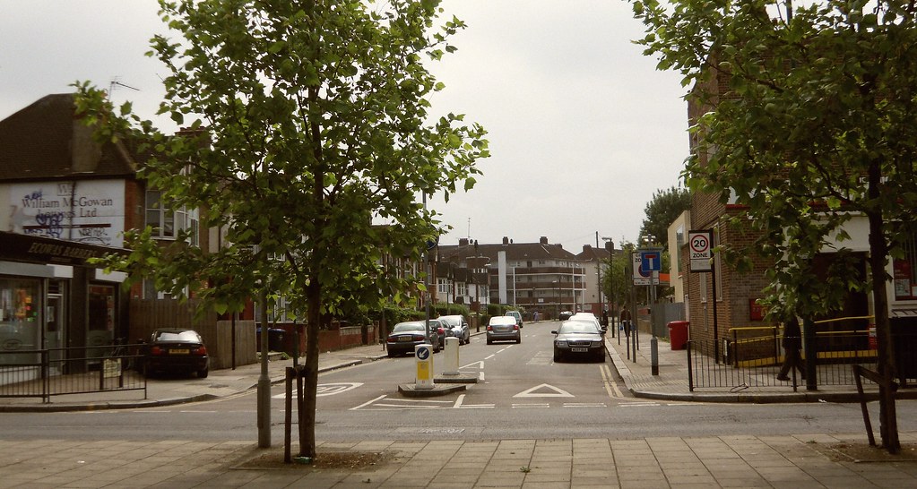 WILLESDEN Church Road NW10 looking towards Curzon Cresce
