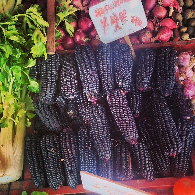 Very popular here Purple corn for chicha morada (drink) a… Flickr