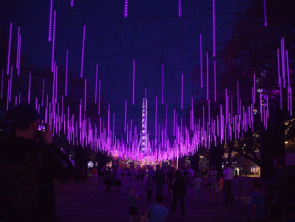 BRISBANE AIRPORT LIGHT GARDEN, BRISBANE FESTIVAL Another n… Flickr