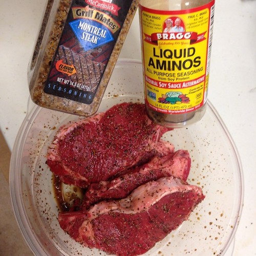 Its just that simple. NY Strip,Braggs Amino Acids,Montreal… Flickr