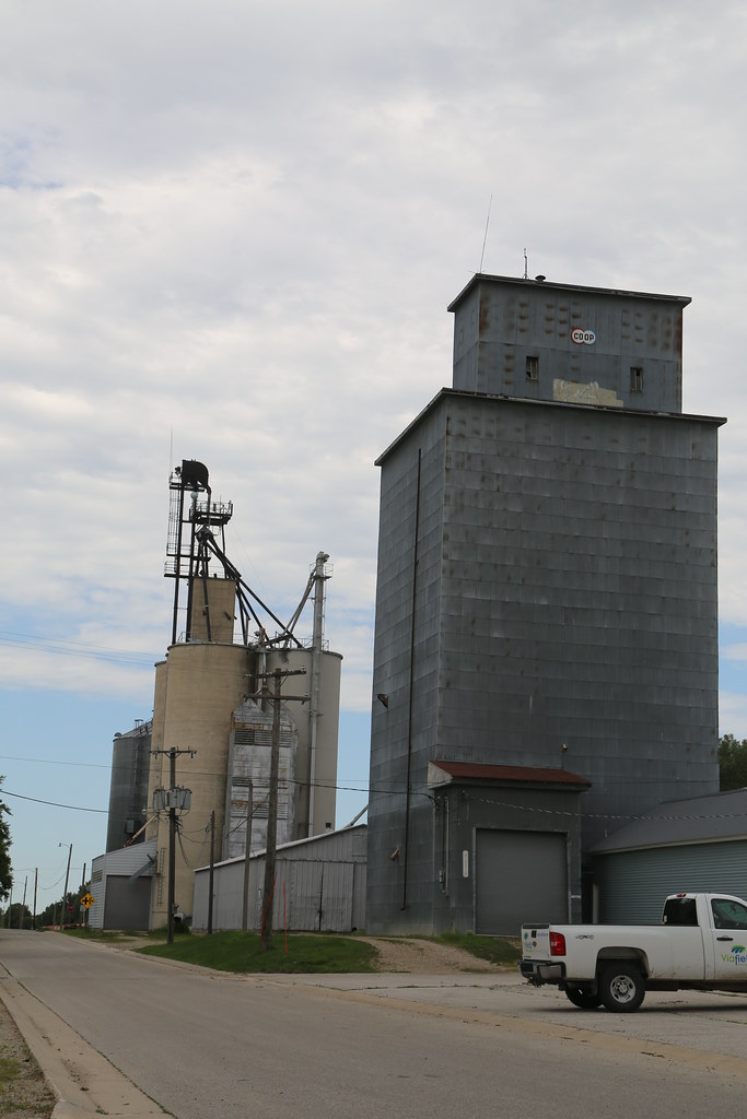 Manly Iowa, Grain Elevator, Worth County IA Google Map Off… Flickr